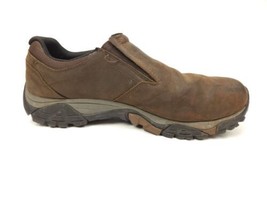 Mens 12 W Merrell Moab Adventure Moc Dark Earth Hiking Shoes J91837W - £31.54 GBP