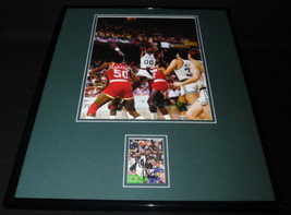 Robert Parish Signed Framed 16x20 Photo Poster Display Boston Celtics Chief - £77.76 GBP
