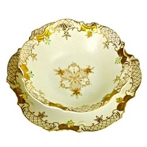 Lenwile Ardalt 7.5&quot; Bowl Plate Hand Painted Set Porcelain 9.25&quot; Japan Gold Trim - £23.45 GBP