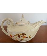 Vtg Hall Mary Dunbar Autumn Leaf ALADDIN TEA POT W/INFUSER, LID Jewel PRICE DROP - $23.38