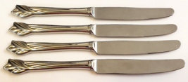 Oneida LEANDER Deluxe Heirloom LOT OF 4 Stainless 9-1/2&quot; Dinner Knives F... - £17.55 GBP