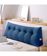 SOGA 180cm Blue Triangular Wedge Bed Pillow Headboard Backrest Bedside T... - $132.90