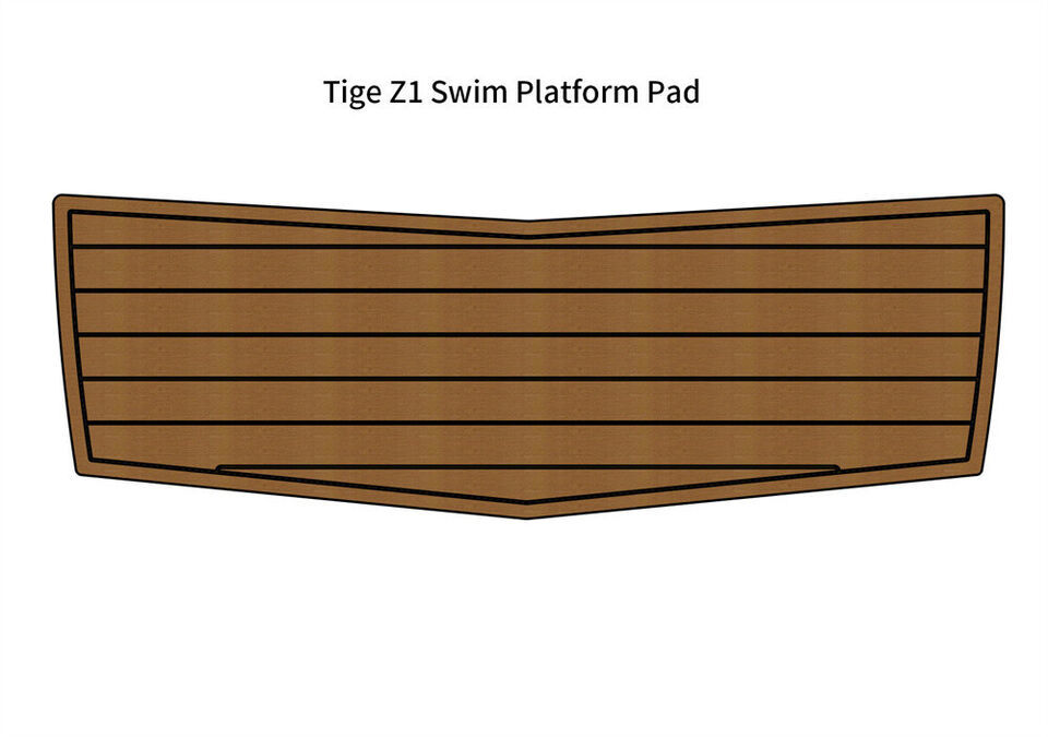 Tige Z1 Swim Platform Step Mat Boat EVA Foam Teak Deck Floor Pad Self Ad... - $228.69