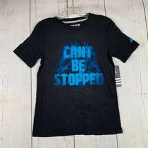 Can&#39;t Be Stopped Medium Adidas Casual T-Shirt Black New Youth - $12.34