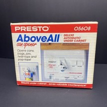 Presto Above All Deluxe Automatic Under Cabinet Can Opener 05608 NOS NEW Sealed - £64.22 GBP