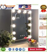Hollywood Style Lighted Makeup Mirror with 12 Dimmable Bulbs &amp; 10x Magni... - $1,474.61 MXN