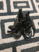 H&amp;M Kids Girls Leather BlackPatent  BOOTS Shoes Size22 Eur/ 5ukExpress S... - $18.00