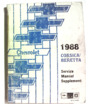 1988 Chevy Chevrolet Corsica Beretta Factory Service Repair Manual Supplement - £8.70 GBP