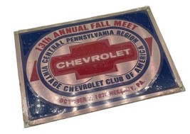 Vintage Car Dash Plaque 1979 Spring Meet Vintage Chevrolet Club of America PA - $14.00