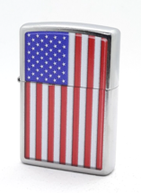 American Flag - USA - Patriotic Zippo Lighter Street Chrome - £21.96 GBP