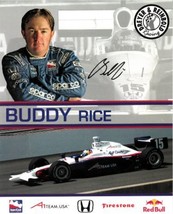 Buddy Rice signed Indy Car 8x10 Photo- COA (2004 Indianapolis 500 Champion) - £23.55 GBP
