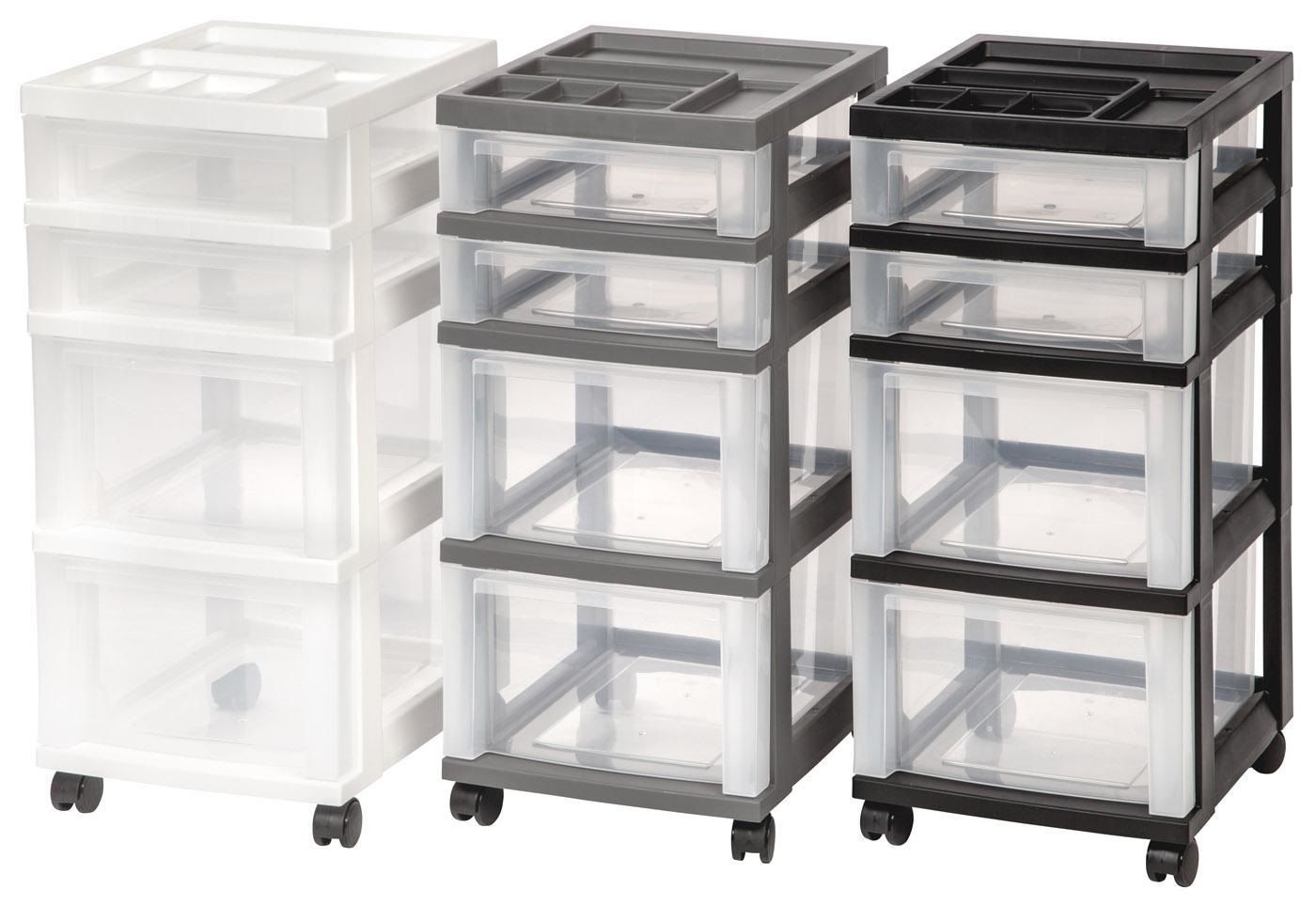 Primary image for 4-Drawer Cart with Organizer, Casters, Storage, Room, House,Office,Shelves, Rack