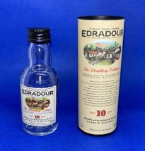 Edradour Pocket Glen 10 Years Whisky Miniature 5cl EMPTY Glass Bottle  - $6.92