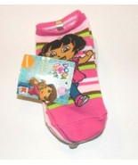 Dora The Explorer 3pk Ankle Socks Pink White Red Size 6-8 NWT - £5.24 GBP