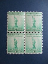 Us Scott #899 Block Of 4 1940 1 Cent Stamps Industry Agriculture For Defense Mnh - £3.91 GBP