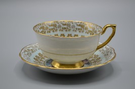 Windsor Teacup Saucer Women &amp; Cherubs Gold Detail Bone China England 369/66 - £30.26 GBP