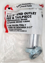 Keeney 1-1/2&quot; 20 Gauge End Outlet Tee and Tailpiece 540TTK Sink Drain Pipe - £7.17 GBP