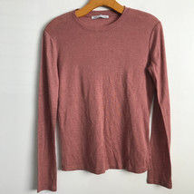 Zara Sweater S Pink Crew Slim Fit Long Sleeve Fine Knit Pullover Casual ... - £15.37 GBP