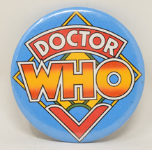 Vintage Doctor Who Classic Round Pin 2 1/4&quot; - £15.60 GBP