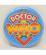Vintage Doctor Who Classic Round Pin 2 1/4&quot; - $26.89 CAD