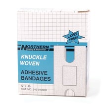 40pc. Knuckle Bandages - NORTHERN / SWIFT - 3&quot; x 1.5&quot; Woven Cloth / Late... - $9.54