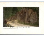 Strada Nel Narrows Woodsville Nuovo Hampshire Nh DB Cartolina W13 - $4.04