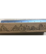 1996 stampin up border birdhouse watermelon flower rubber stamp 32d - £3.12 GBP