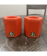 Waechtersbach Christmas Tree 3.5&quot; Tealight Candle 2 Holders West Germany - $33.83 CAD