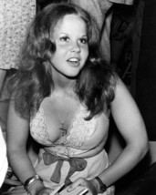 Linda Blair busty in low cut dress c.1976 at press conference 11x17 Poster - $19.99