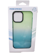New AQA Slim Hardshell Case for Apple iPhone 12 Pro Max - Green/Blue Fade - $116.78 MXN