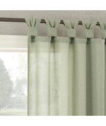 No. 918 Reman 2-Pack Twist Tab Linen Texture Semi-Sheer Tab Top, Sage Green - $41.95