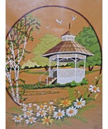SUNSET Stitchery1979 &quot;SUMMER IN THE PARK&quot; Crewel Embroidery Kit #2477 16... - £20.07 GBP