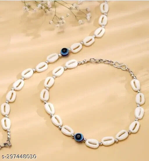 Indian Bridal Jewelry Set Kundan Jewelry Set Anklet Payjeb Paijeb Payal k - $2.99