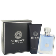 Versace Pour Homme Signature Cologne 3.4 Oz Eau De Toilette Spray 2 Pcs Gift Set image 4