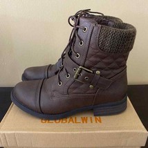 GLOBALWIN Ankle Boots for Women Combat Boots - $31.18