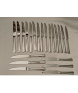 21 Piece Lot Reed &amp; Barton Walden Stainless 18/10 Knives and Serrated Kn... - £30.32 GBP