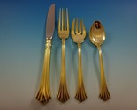 Eighteenth Century Gold by Reed &amp; Barton Sterling Silver Flatware Set Se... - £2,246.74 GBP