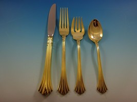 Eighteenth Century Gold by Reed &amp; Barton Sterling Silver Flatware Set Se... - £2,175.88 GBP