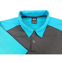Mens Oakley Polo Shirt Gray Black Medium Regular Fit Active Golf Casual ... - £11.03 GBP