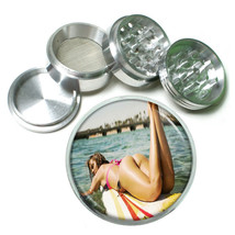Surfer Pin Up Girls D1 63mm Aluminum Kitchen Grinder 4 Piece Herbs - $16.78