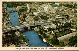 Bridge Over New River and 3rd Ave. Ft. Lauderdale FL Postcard PC397 - £3.98 GBP