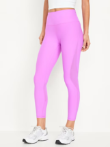 Old Navy High Rise PowerSoft 7/8 Ankle Leggings Womens XS Orchid NEW - £19.28 GBP