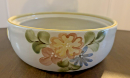 Louisville Stoneware Casserole Only Yellow Floral 9 Inch Diameter 3.5 In... - £25.77 GBP