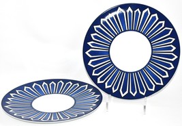 Hermes Bleus d&#39;Ailleurs Dinner Plate 27 cm Set of 2 porcelain tableware blue EX+ - £1,428.09 GBP