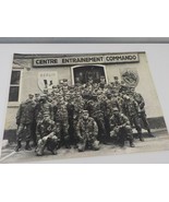 Vintage Photo of US Soldiers in Front of the Centre Entrainement Command... - £14.82 GBP