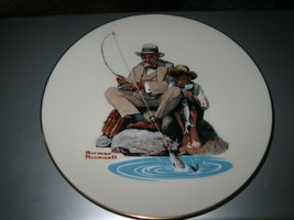 Danbury Mint Norman Rockwell "Catching the Big One" Gorham Collector Plate - £13.46 GBP