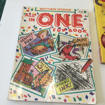 Vintage coloring fun book workbook lot follow the dots paint with water counting - £15.87 GBP