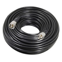 Rg8X Coaxial Cable 100 Ft, Cb Coax Cable, Uhf Pl259 Male To Male Low Loss Cb Ant - £73.53 GBP