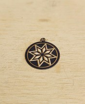 Vintage Jewelry Charm Pendant Geometric Star 1960 - £15.61 GBP