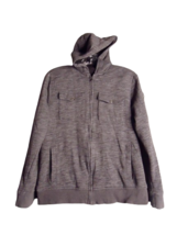 Urban Pipeline Dark Gray Full Zip Hoodie Sherpa Lined Sweatshirt Boys Size L - £9.34 GBP